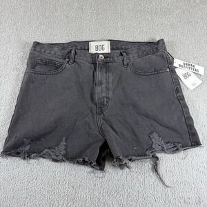 Urban Outfitters BDG Shorts Womens Size 34 Black Distressed Cutoff‎ Denim NWT